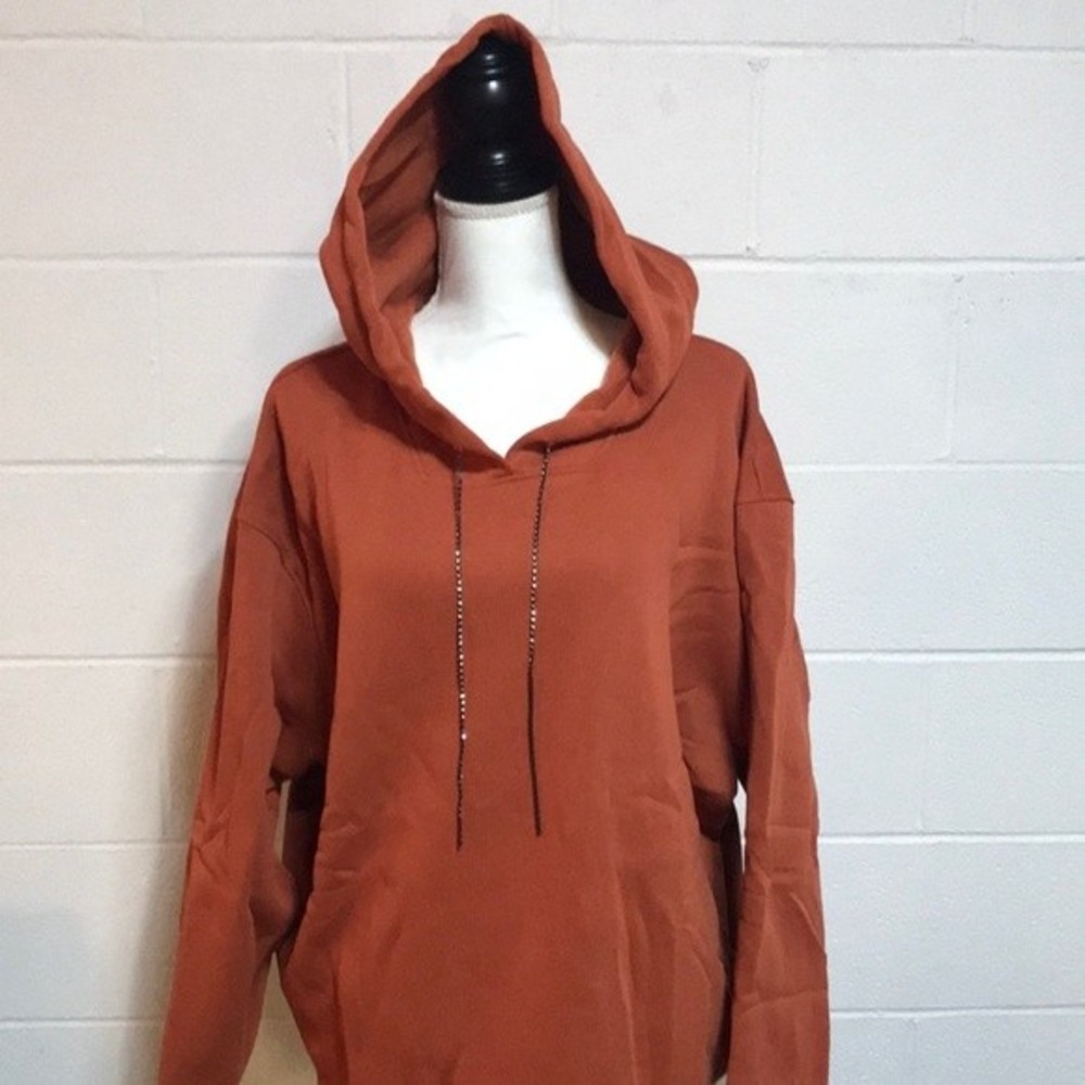 Knithaus Hi-Lo Hooded Pullover - NWOT  Lg.